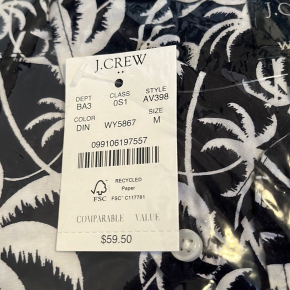 NWT J. Crew Factory Slim Short Sleeve Shirt - Picture 8 of 8
